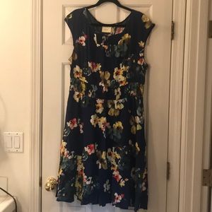 Blue Floral Maeve Dress from Anthropologie